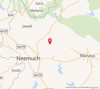 Map of Jawi, Madhya Pradesh