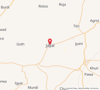 Map of Jayal, Rajasthan