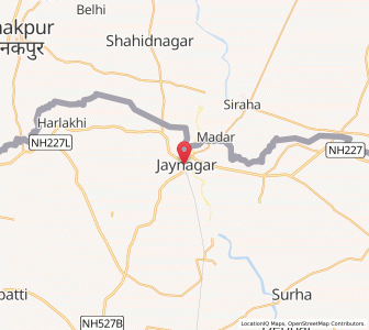 Map of Jaynagar, Bihar