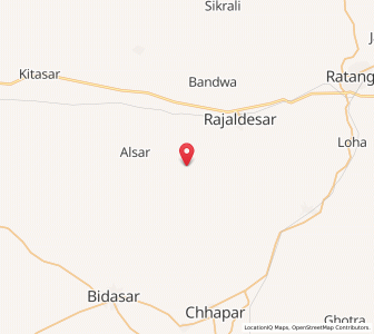 Map of Jeginia, Rajasthan