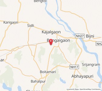 Map of Jelkarjhar, Assam