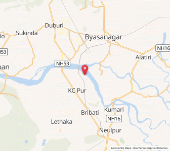 Map of Jenapur, Odisha