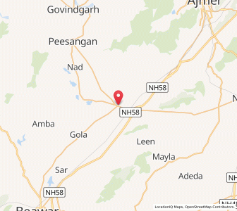 Map of Jethana, Rajasthan