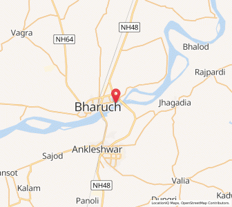 Map of Jhadeshwar, Gujarat