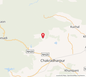 Map of Jhajhara, Jharkhand