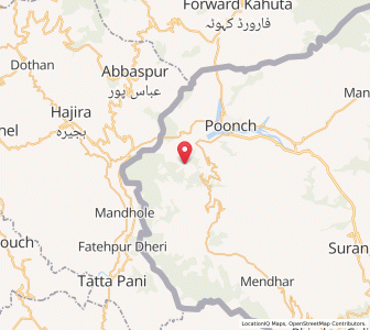 Map of Jhalas, Kashmir