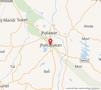 Map of Jhalrapatan, Rajasthan