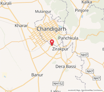 Map of Jhanaurheri, Punjab