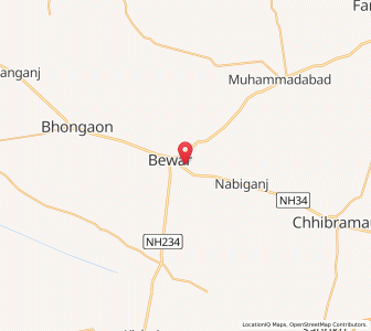 Map of Jhandahar, Uttar Pradesh