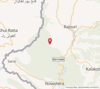 Map of Jhandl Dhara, Kashmir