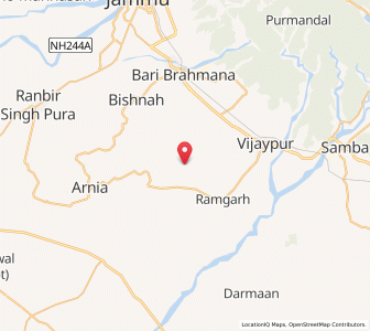 Map of Jhang, Kashmir