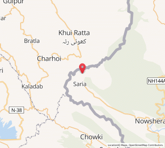 Map of Jhangar Dharmsal, Kashmir