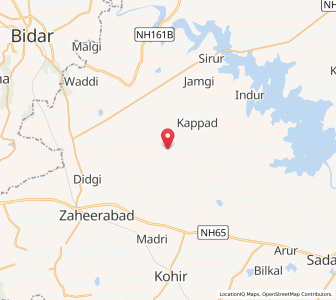 Map of Jhara Sangam, Andhra Pradesh