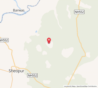 Map of Jharer, Madhya Pradesh