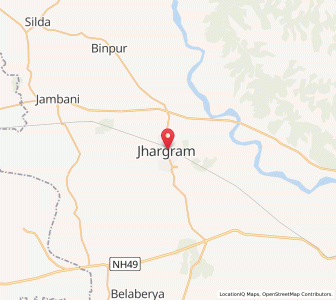 Map of Jhargram, West Bengal