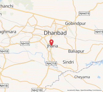 Map of Jharia, Jharkhand