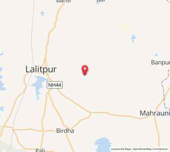 Map of Jharkon, Uttar Pradesh