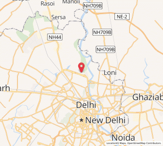 Map of Jharoda Mazra Burari, Delhi