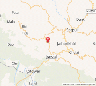 Map of Jhatri, Uttarakhand