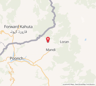 Map of Jhiblan Khori, Kashmir