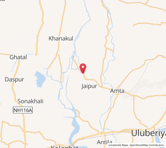Map of Jhikra, West Bengal
