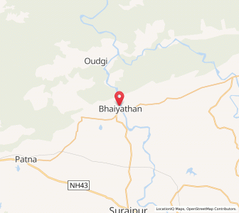 Map of Jhilmili, Chhattisgarh