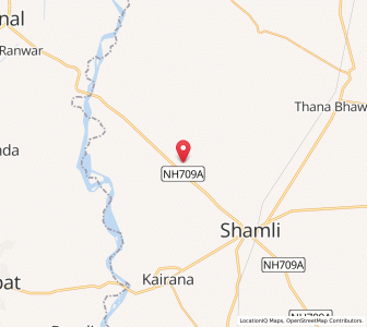 Map of Jhinjhana, Uttar Pradesh