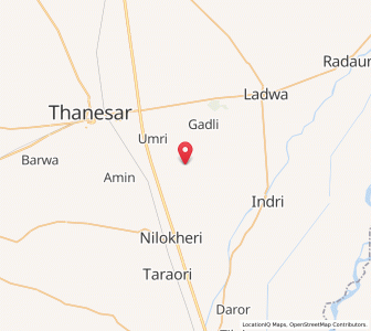 Map of Jhinwarheri, Haryana