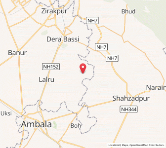Map of Jhowansa, Punjab