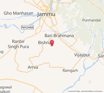 Map of Jhumbiyan Brahmanan, Kashmir