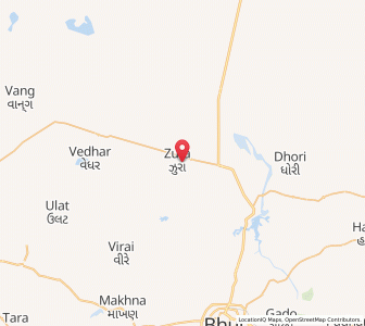 Map of Jhura, Gujarat