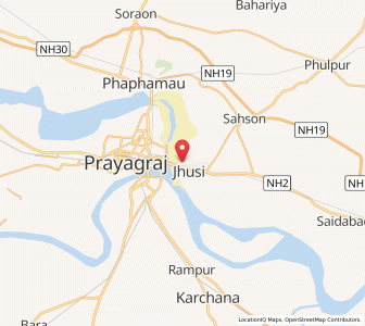 Map of Jhusi, Uttar Pradesh