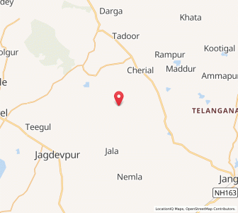 Map of Jialla, Andhra Pradesh