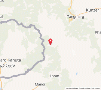 Map of Jibla, Kashmir