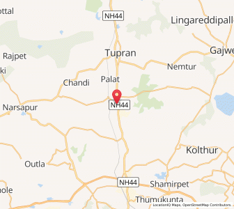 Map of Jidpalli, Andhra Pradesh