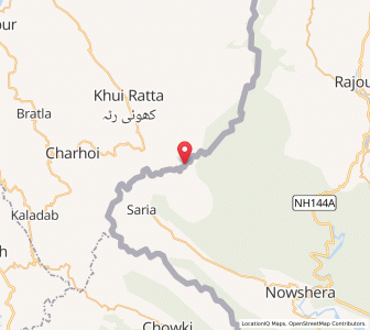 Map of Jijot Bahraui, Kashmir