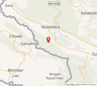 Map of Jila Dhak, Kashmir