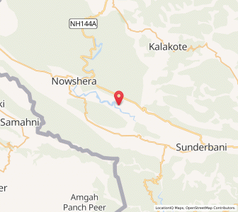 Map of Jimiana, Kashmir