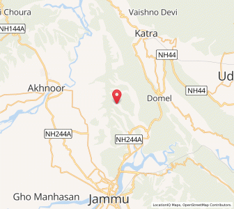 Map of Jindiai, Kashmir