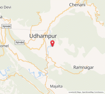 Map of Jinghanu, Kashmir
