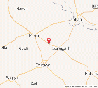 Map of Jini, Rajasthan