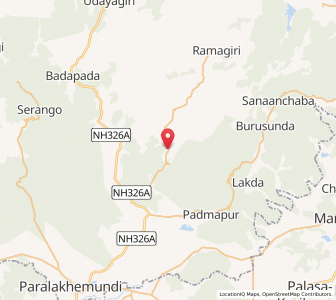 Map of Jirang, Odisha