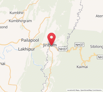 Map of Jiribam, Manipur