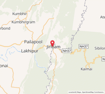 Map of Jirighat, Assam