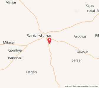 Map of Jiundesar, Rajasthan