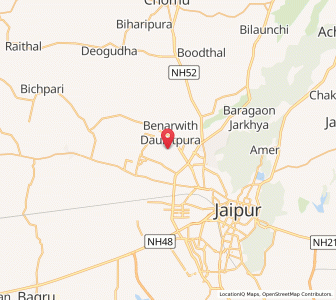 Map of Jiwan Patel ki Dhani, Rajasthan