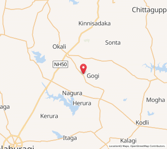 Map of Jiwangi, Karnataka