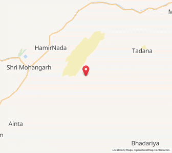 Map of Jiye ki Nadi, Rajasthan