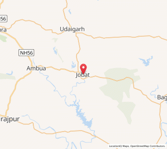 Map of Jobat, Madhya Pradesh