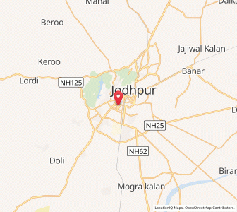 Map of Jodhpur, Rajasthan